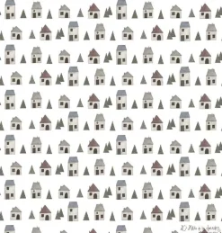 Papel Vellum Casitas Navideñas Aroma a Navidad El Altillo de los Duendes 30x30cm