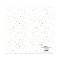 Papel Vellum Corazones Baby M Lora Bailora 30x30cm