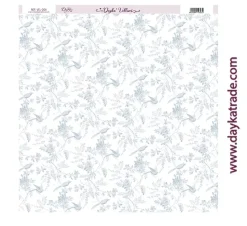 Papel Vellum VEL-004 Ramas y Aves Mi Primera Comunión Dayka