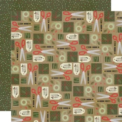 Papel Wrapping It Up The Holiday Life Simple Stories 30x30cm