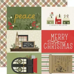Papel 4"x6" Elements The Holiday Life Simple Stories 30x30cm