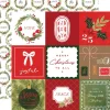Papel 4"x4" Journaling Cards Christmas Joy Echo Park 30x30cm
