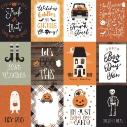 Papel 3"x4" Journaling Cards Spooky Echo Park 30x30cm