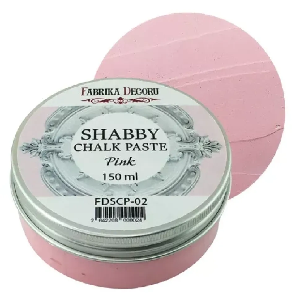 Pasta de Relieve Shabby Chalk Rosa Fabrika Decoru 150ml
