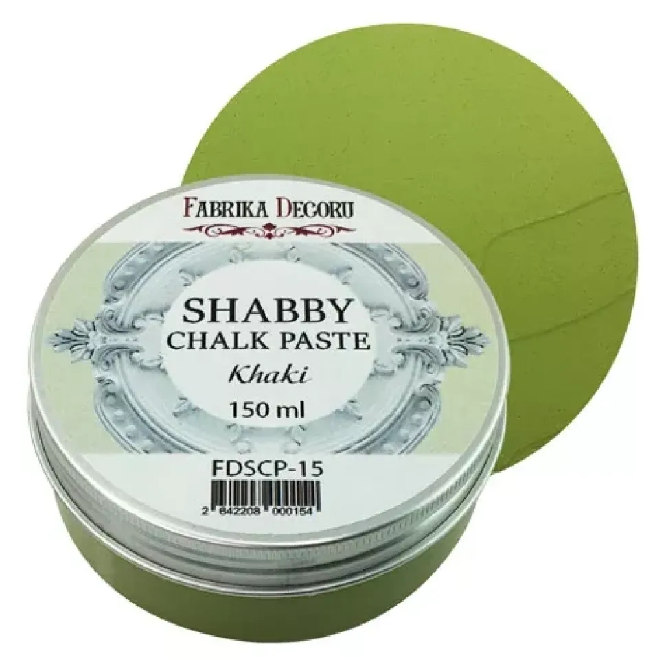 Pasta de Relieve Shabby Chalk Khaki Fabrika Decoru 150ml