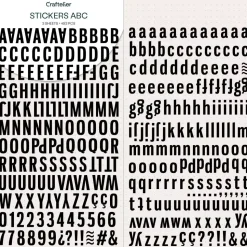 Pegatinas Alfabeto Negro Craftelier