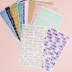 Pegatinas Alfabeto Pastel Craftelier