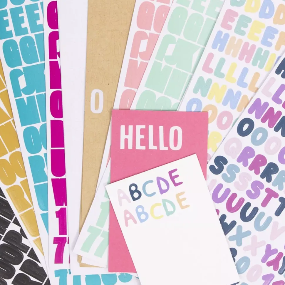 Pegatinas Alfabeto Pastel Craftelier