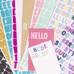 Pegatinas Alfabeto Turquesa Craftelier