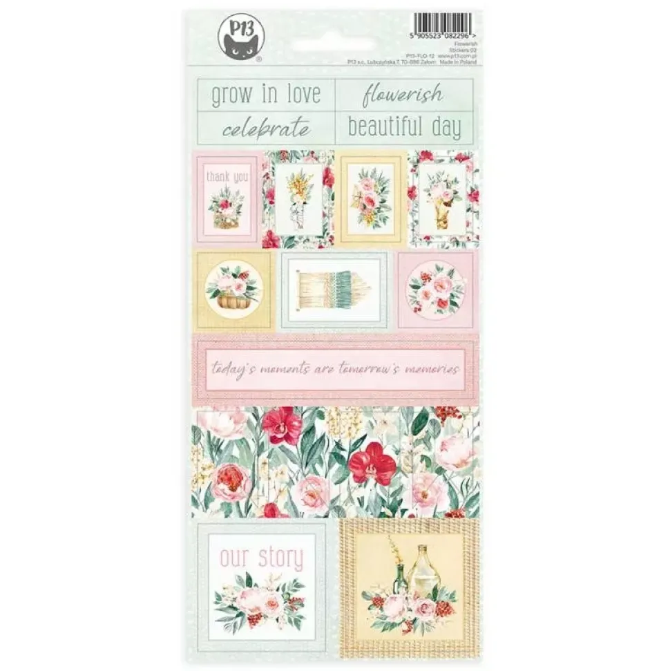 Pegatinas banderines Flowerish P13