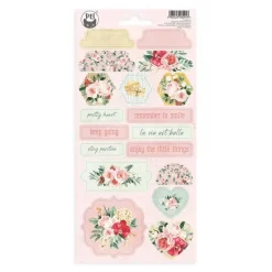 Pegatinas chipboard 03 Flowerish P13