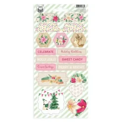 Pegatinas chipboard 03 Santa's Workshop P13