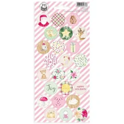 Pegatinas circulares Santa's Workshop P13