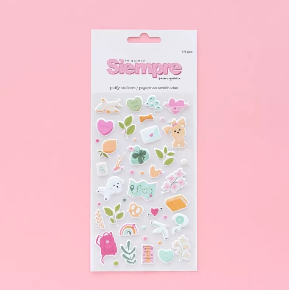 Pegatinas Puffy Ilustraciones Siempre Sami Garra