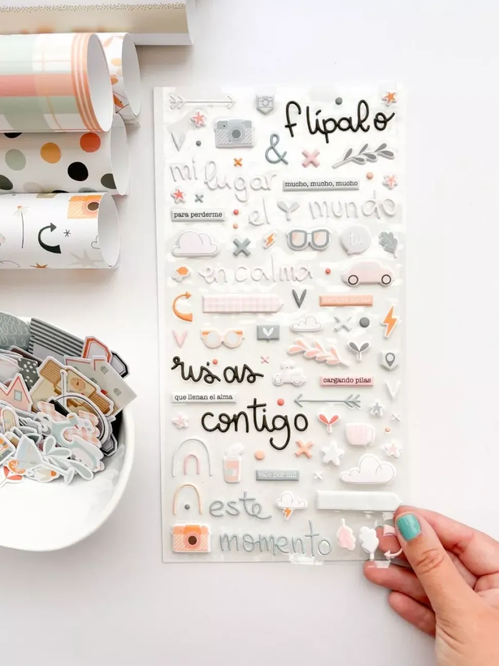 Pegatinas Puffy Latte Dunaon