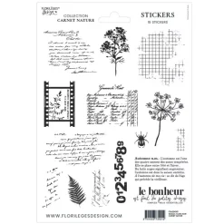 Pegatinas transparentes Carnet Nature Florilèges Design