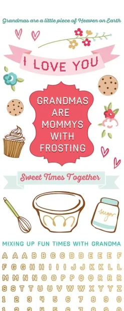 Pegatinas transparentes Grandma Paper House