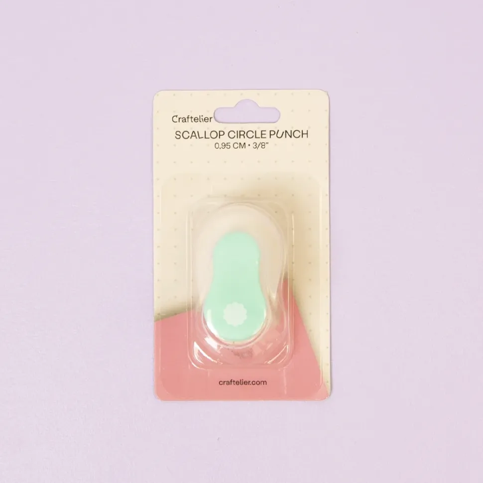 Perforadora círculo festoneado 3/8" (0,95 cm) Craftelier