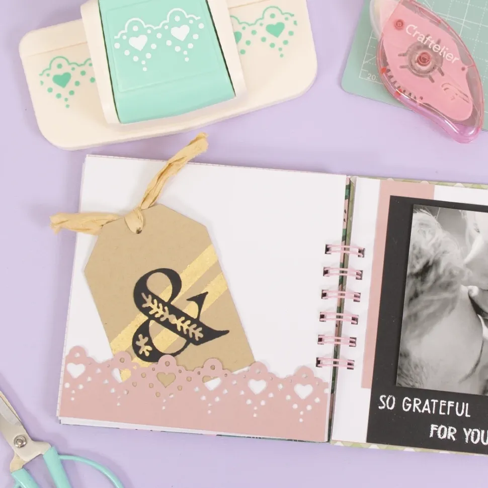 Perforadora de bordes Corazón y Puntos Craftelier