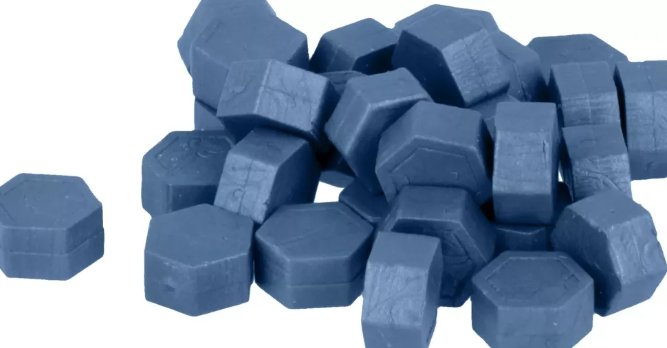 Perlas de Cera Hexagonales Para Sellos Azul Oscuro Artemio 30gr