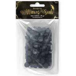Perlas de lacre Negro Mate Wax and Seals Stamperia