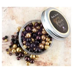 Perlas Doradas y moradas Frank García