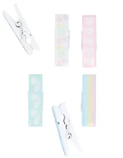 Pinzas epoxy de madera Rainbow