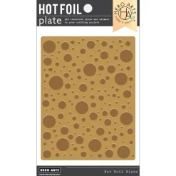 Placa Hot Foil Large Circle Confetti Hero Arts