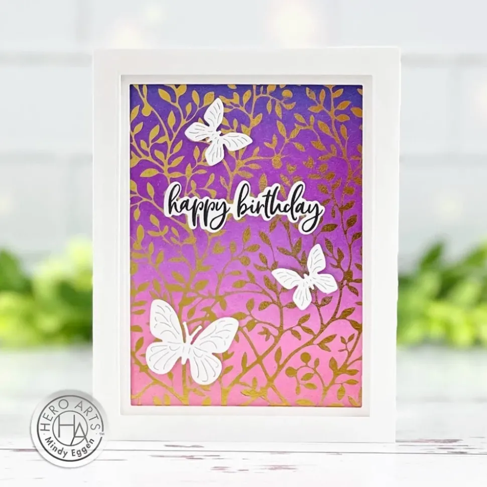 Placa Hot Foil Vine Hero Arts