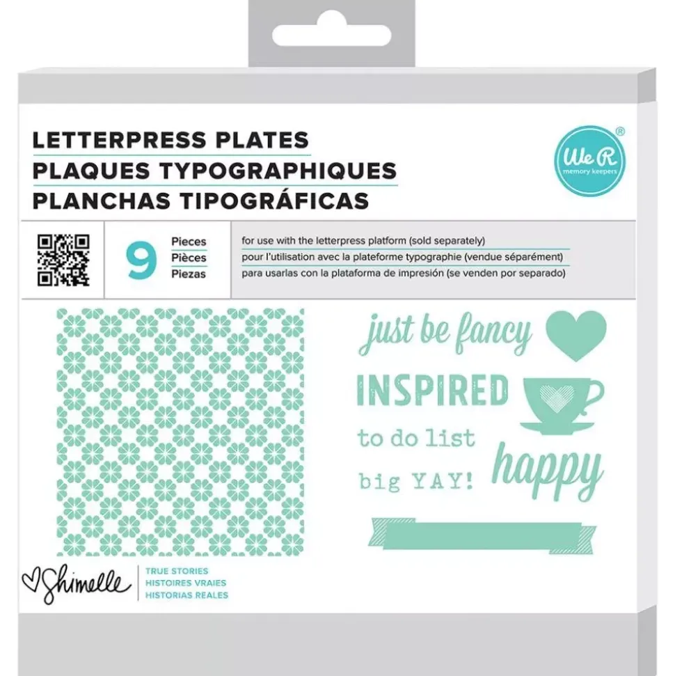 Placas de impresión Script Letterpress