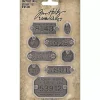 Placas de Metal Factory Tags Idea-Ology Tim Holtz