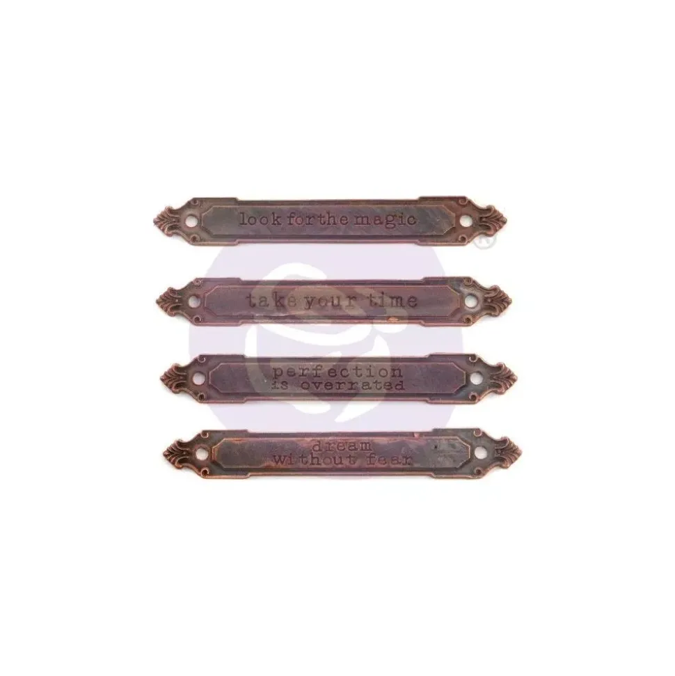 Placas metálicas vintage Finnabair