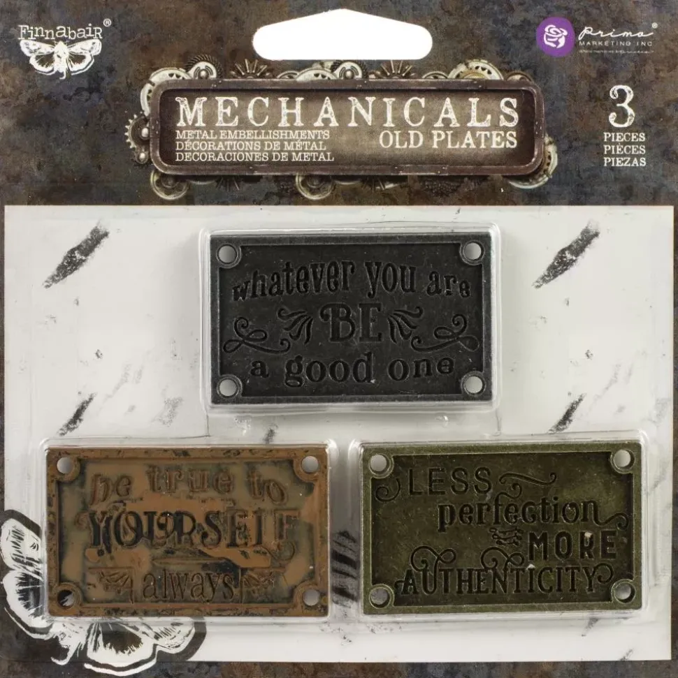 Placas metálicas vintage Finnabair