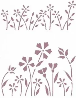 Plantilla de Stencil V-161 Flores silvestres 15x21cm Dayka