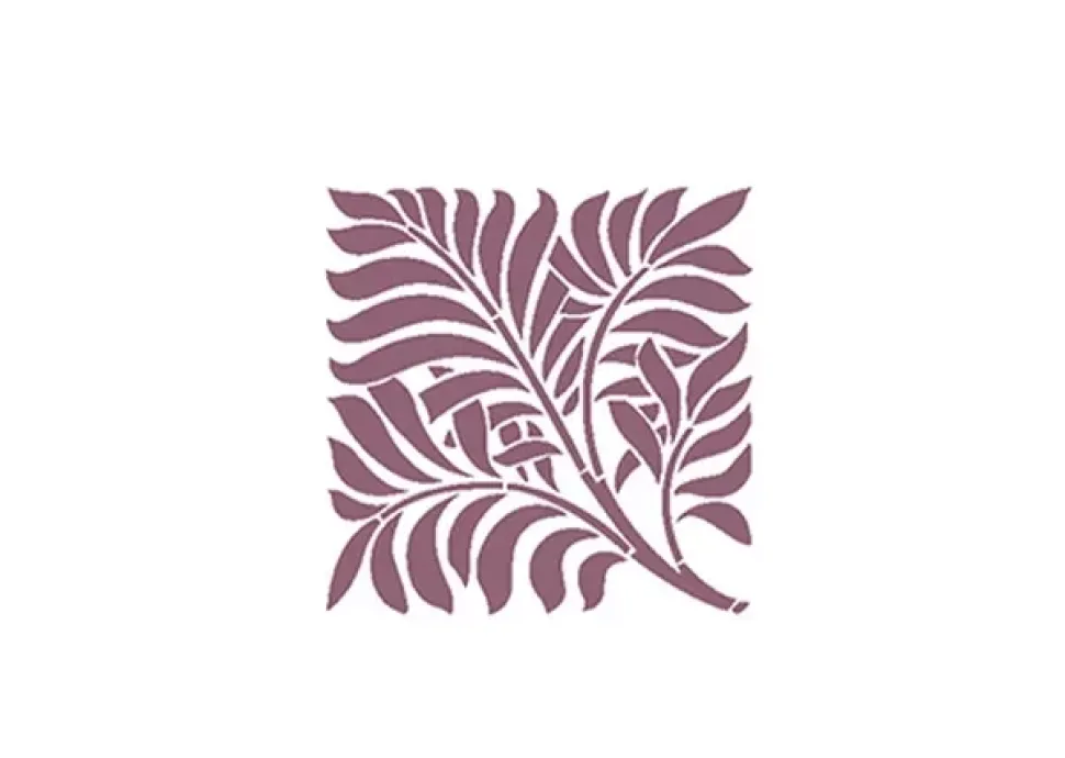 Plantilla de Stencil V-173 Hojas 15x21cm Dayka