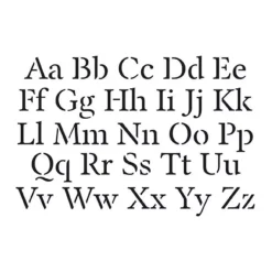 Plantilla de Stencil Abecedario 10x15 cm, 15020025
