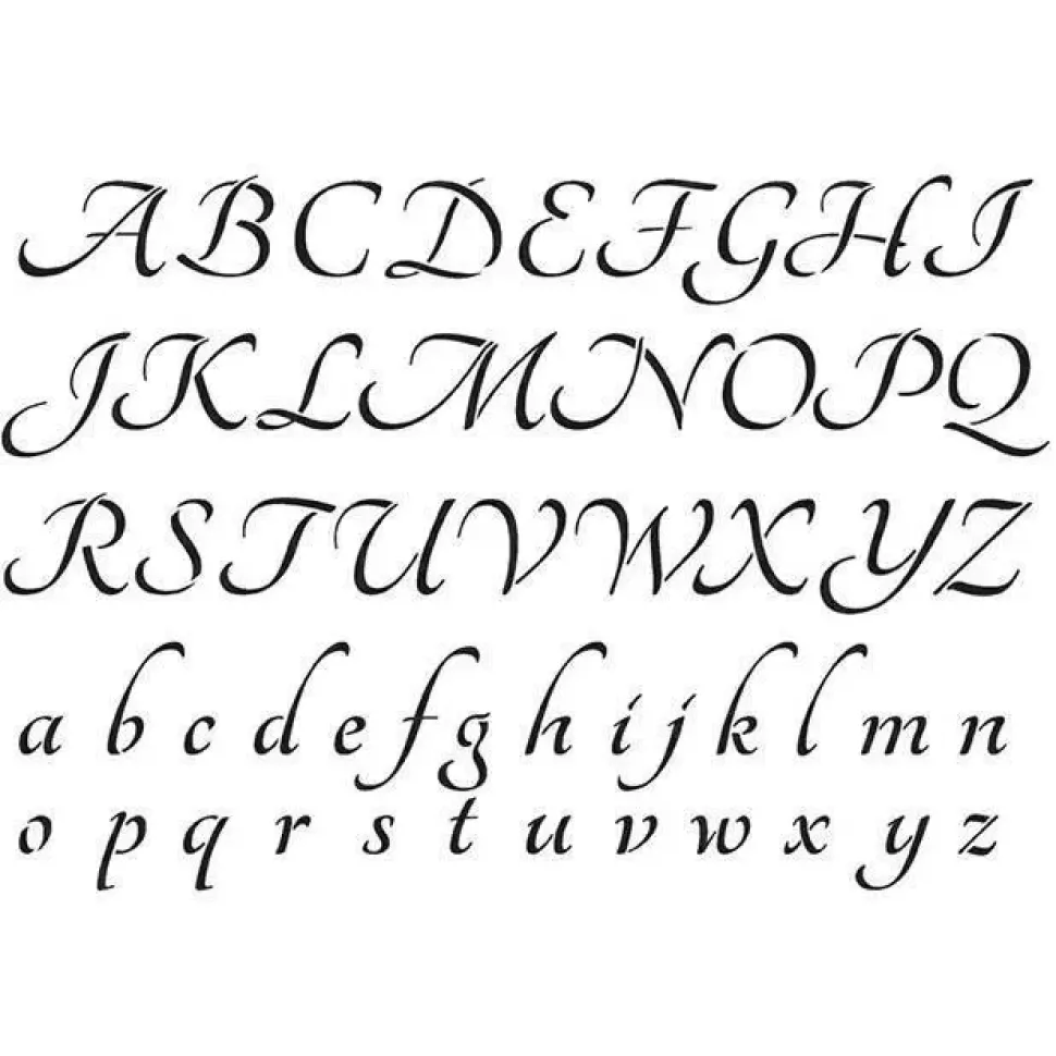 Plantilla de Stencil Abecedario 21x29,7 cm, 15050020