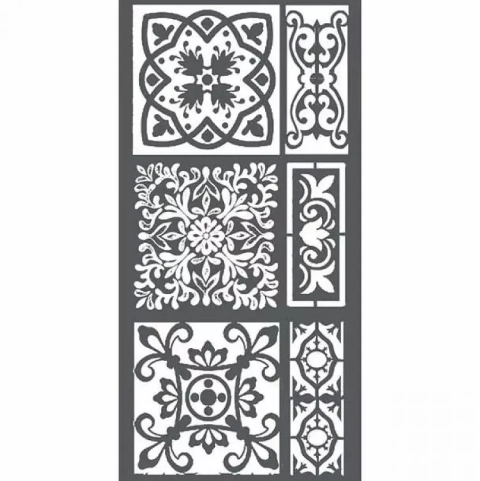 Plantilla de stencil Azulejos Stamperia 12x25cm