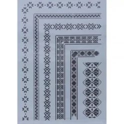 Plantilla de stencil Cenefas Rich 33x48cm