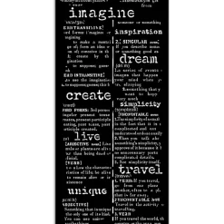 Plantilla de stencil Diccionario Secret Diary Stamperia 12x25cm