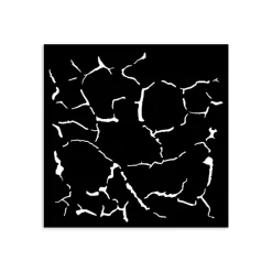 Plantilla de stencil Efecto Craquelado Silent Sea Stamperia 12x12cm