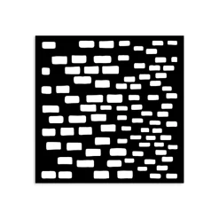 Plantilla de stencil Efecto Ladrillo Silent Sea Stamperia 12x12cm