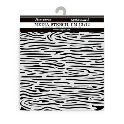 Plantilla de stencil Efecto Madera Silent Sea Stamperia 12x12cm
