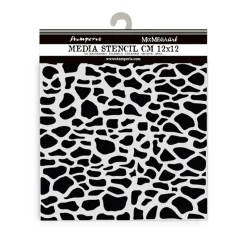Plantilla de stencil Efecto Piedra Silent Sea Stamperia 12x12cm