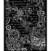 Plantilla de stencil Engranajes Sir Vagabond in Fantasy World Stamperia 20x25cm