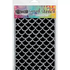 Plantilla de Stencil Fishtails Dylusions Ranger 12x20cm