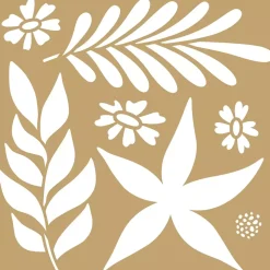 Plantilla de Stencil Flores Color Block Artemio