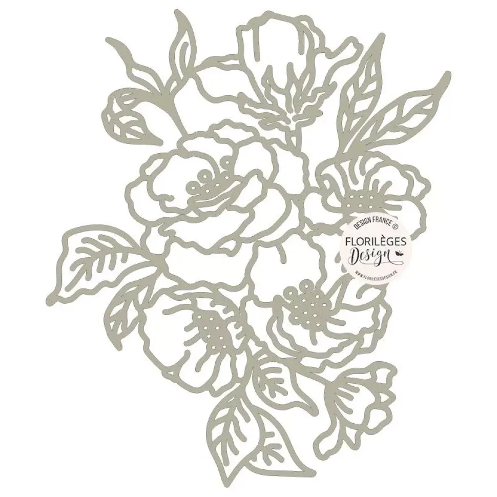 Plantilla de stencil Floral Herbarium Florilèges Design