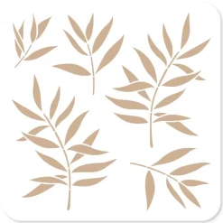 Plantilla de stencil Follajes Suaves Harmonie Florilèges Design