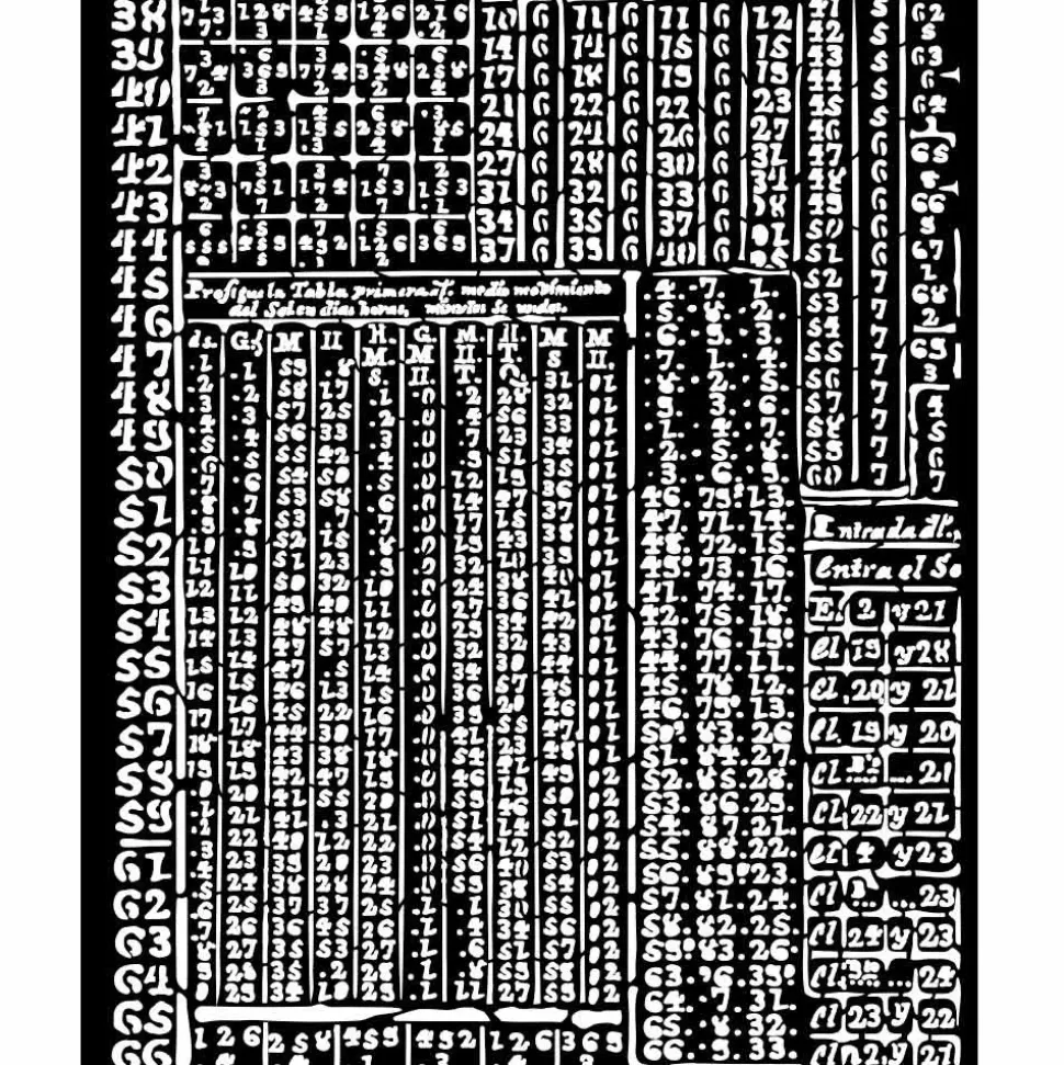 Plantilla de Stencil Jeroglífico Fortune Stamperia 20x25cm